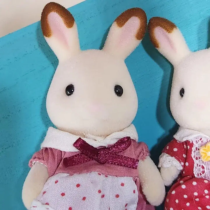[BUNJANG] Sylvanian Families Old Chocolate Rabbit Mother and Daughter Set / 실바니안 패밀리 올드 초콜릿 토끼