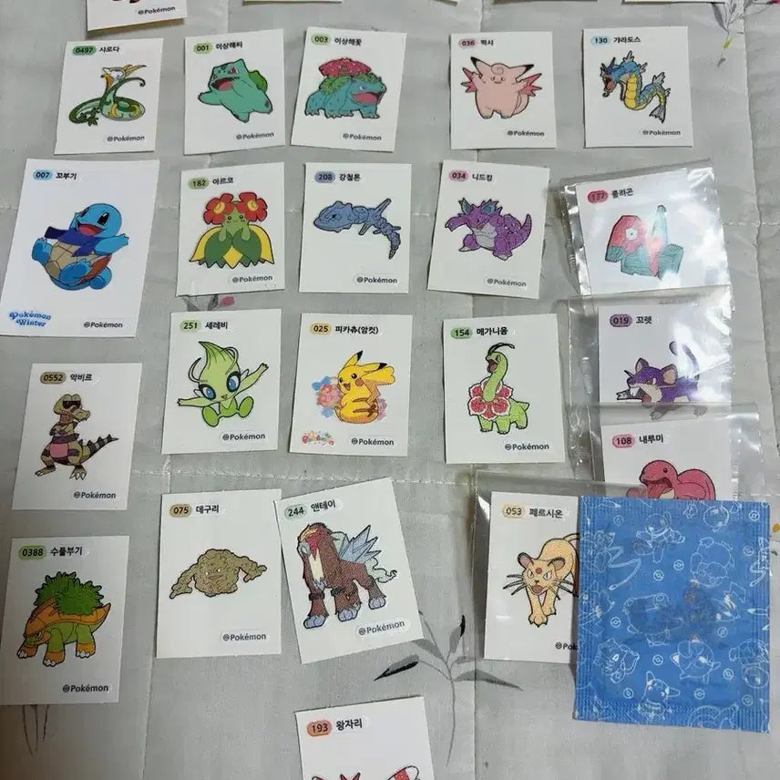 [BUNJANG] Pokemon Stickers Bundle Set / 포켓몬 띠부띠부씰 일괄