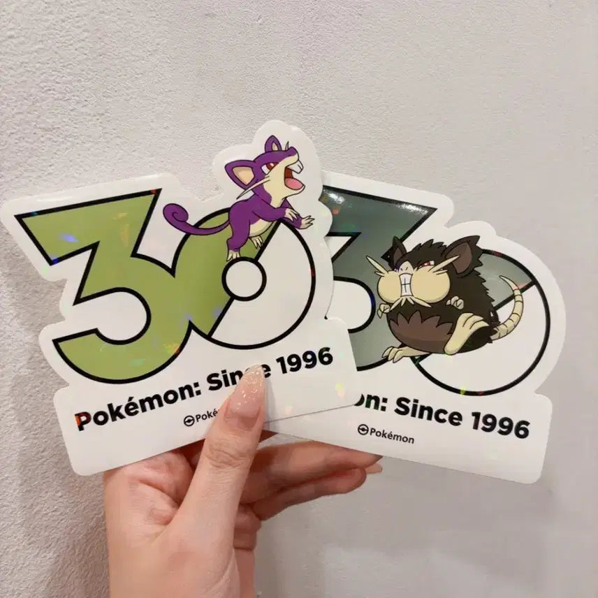 [BUNJANG] Gourette Alola Letra Pokemon 30th Anniversary Sticker / 꼬렛 알로라 레트라 포켓몬 30주년 스티커