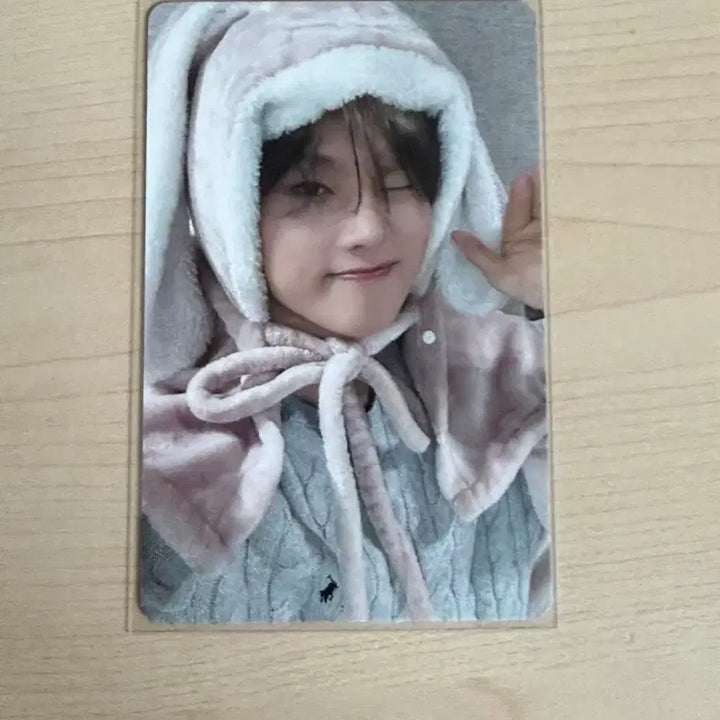 [BUNJANG] XDINARY HEROES Jungsu Dead End Muvie Lucky Draw Rabbit Blanket POB Photocard / 엑디즈 정수 데드앤드 뮤빗 토끼담요 미공포 포카