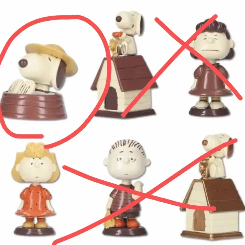 [BUNJANG] Snoopy Natural Color Edition Part 3 Bobblehead / 피너츠 스누피 내츄럴 컬러 에디션 part3 흔들리는 버블헤드