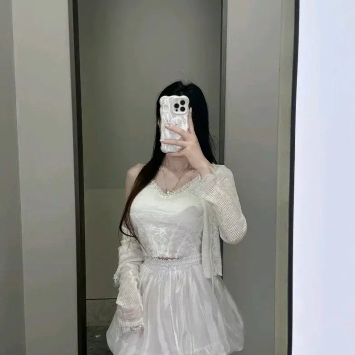 [BUNJANG] Imported Clothing Summer Sleeveless Cardigan Set / 수입의류 여름나시가디건세트  제이쁨데이트룩최종가격