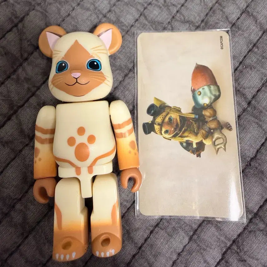 [BUNJANG] Bearbrick 50th Series Animal Monster Hunter Airou / 베어브릭 50탄 애니멀 몬스터헌터 아이루