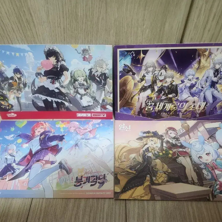 [BUNJANG] Hoyoverse Exclusive Postcard Set - Genshin Impact, Honkai Impact 3rd, Honkai Star Rail, Zenless Zone Zero Bundle Set / 호요랜드 구매특전 원신,붕괴3rd,붕괴스타레일,젠존제 엽서세트 일괄
