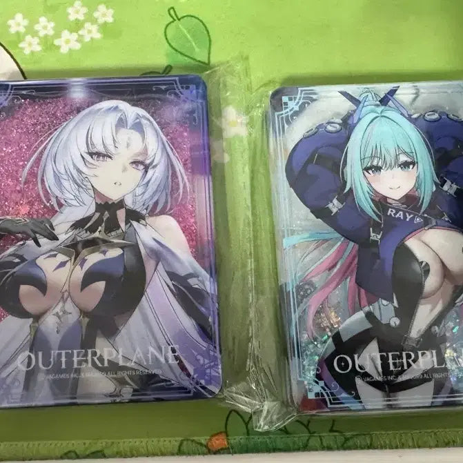 [BUNJANG] Outer Plane Ray &amp; Domine Shaker Mahjong Tile Acrylic Charm / 미개봉 아우터 플레인 레이,도미네 쉐이커 마작패 아크릴 장식 판매합니다