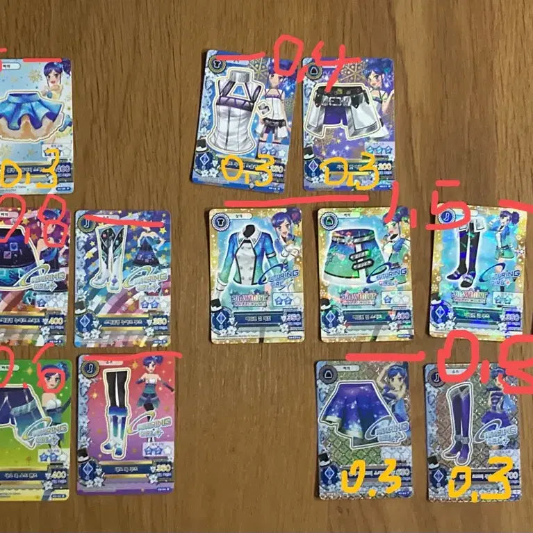 [BUNJANG] Aikatsu! Marine Aoi Card Set - School Look Bundle / 가격 내림) 아이엠스타 마린 아이카츠 아오이 1기 카드 프레 한판
