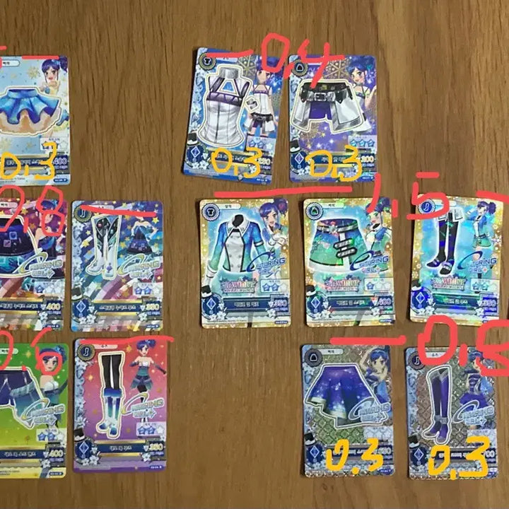 [BUNJANG] Aikatsu! Marine Aoi Card Set - School Look Bundle / 가격 내림) 아이엠스타 마린 아이카츠 아오이 1기 카드 프레 한판