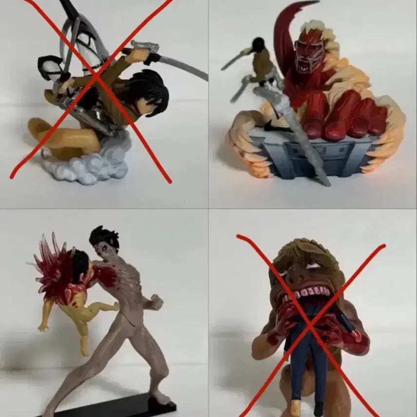 [BUNJANG] Kaiyodo Attack on Titan Capsule Q Gacha Figures - Eren, Colossal Titan / 진격의거인  카이요도 캡슐Q 가챠 피규어 에렌초대형진격
