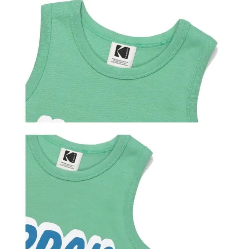 [BUNJANG] Kodak Apparel Sleeveless T-Shirt Mint / 코닥 나시 민소매