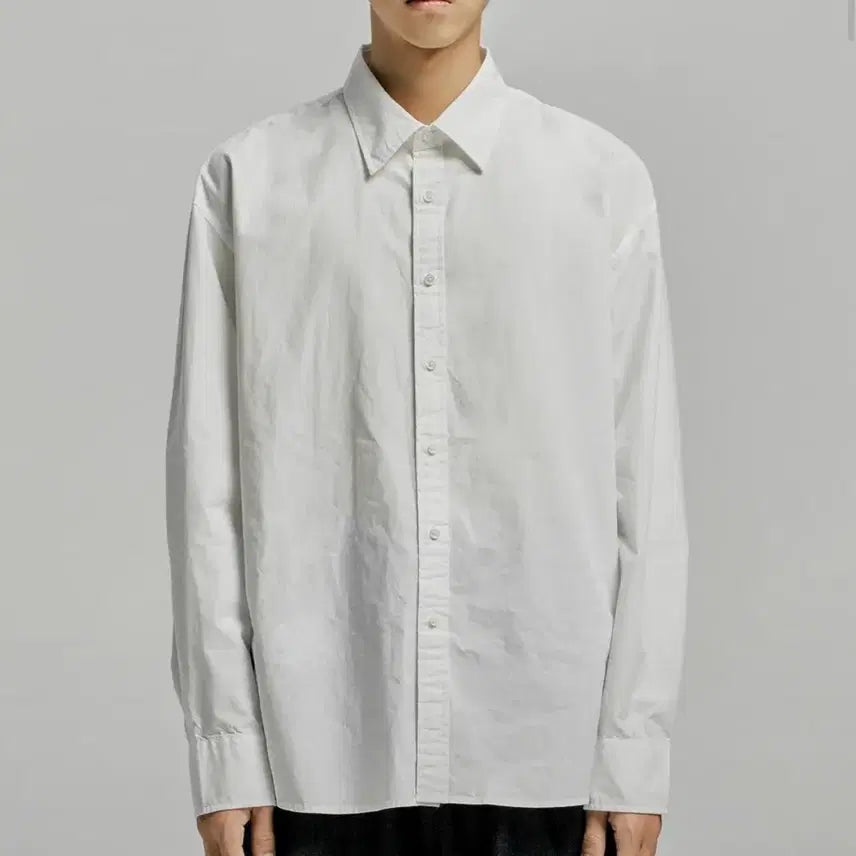 [BUNJANG] Union Blue Laundry Shirt White M / 유니온블루 런드리셔츠 화이트 M