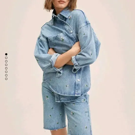 [BUNJANG] Mango Oversized Denim Jacket / 망고 오버사이즈 데님 자켓