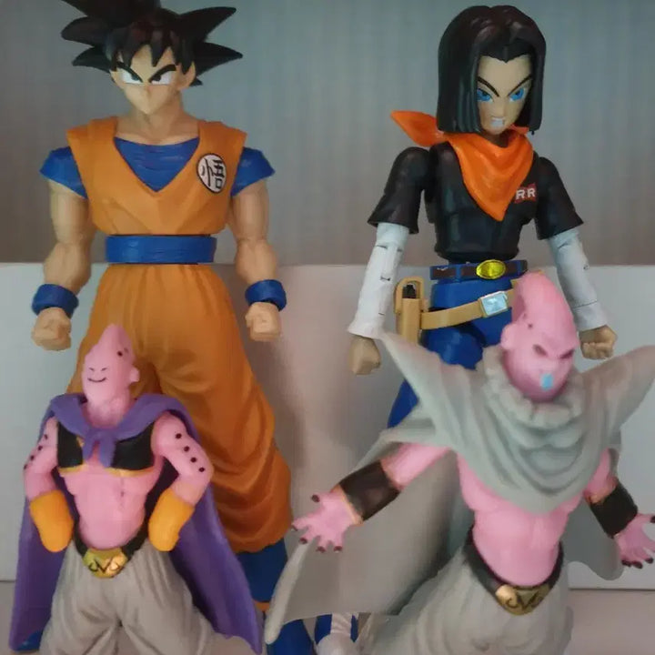 [BUNJANG] Dragon Ball Z Son Goku &amp; Majin Buu Jointed Figure Set / 드래곤볼 피규어 손오공 17호 관절 마인부우