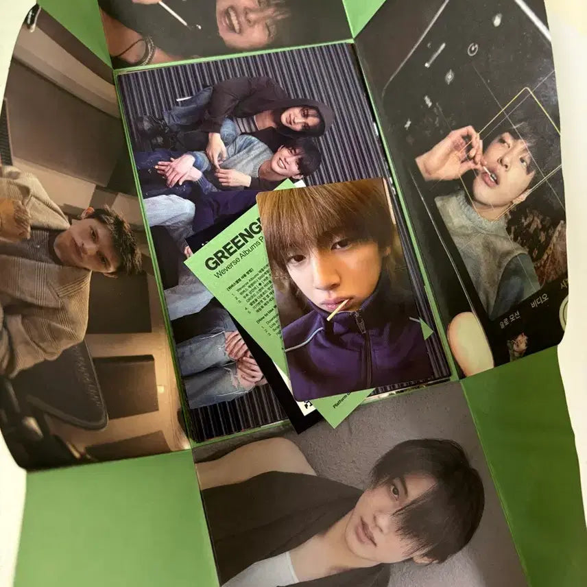 [BUNJANG] KORTIZ "Green" Weverse Album Set Hyunjoong, Junghoon Bundle Set Photocards / 코르티스 그린그린 위버스반 앨범 성현 주훈 포카 일괄
