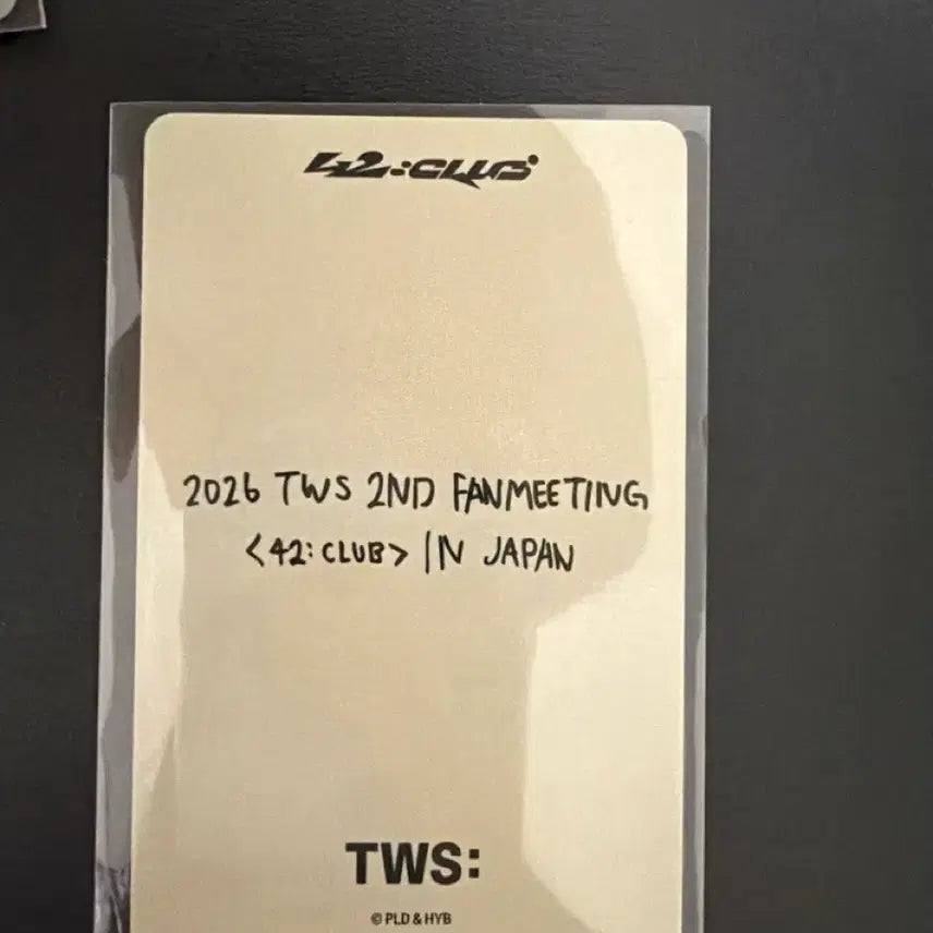 [BUNJANG] TWS Shinyu Japan Fanmeeting Trading Card / 투어스 신유 일본 팬미팅 트레카