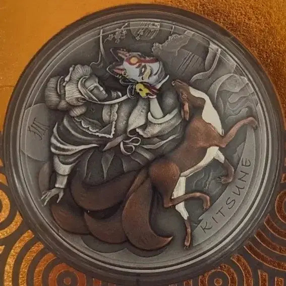 [BUNJANG] 2022 Niue 2oz 99.9% Silver Fox Mask Coin / 2022 니우에 2온스키츠네 여우 가면 999% 실버
