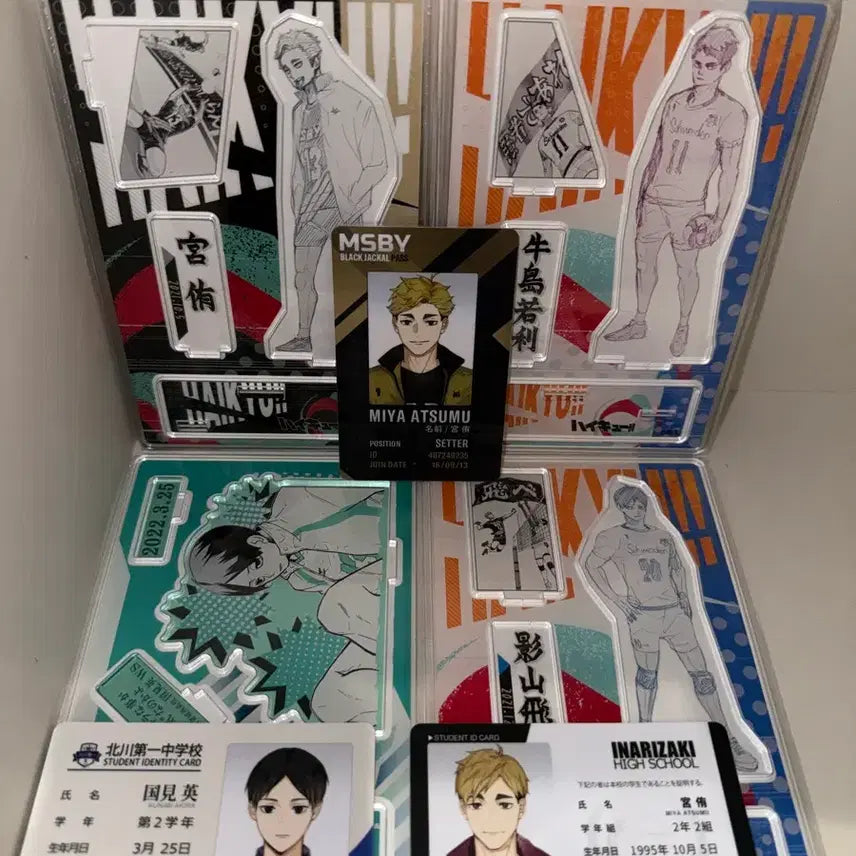 [BUNJANG] Haikyuu!! Atsumu, Ushijima, Kunimi, Kageyama 2021-2022 Diorama and Student ID Set / 하이큐 아츠무 우시지마 쿠니미 카게야마 2021 2022 디오라마 학생증