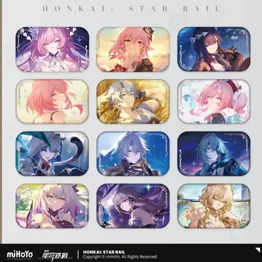 [BUNJANG] Star Rail "Memories of You" Can Badge Set / 10일공구마감) 스타레일 너와 동행한 추억 캔뱃지 키레네파이논아낙사헤르타