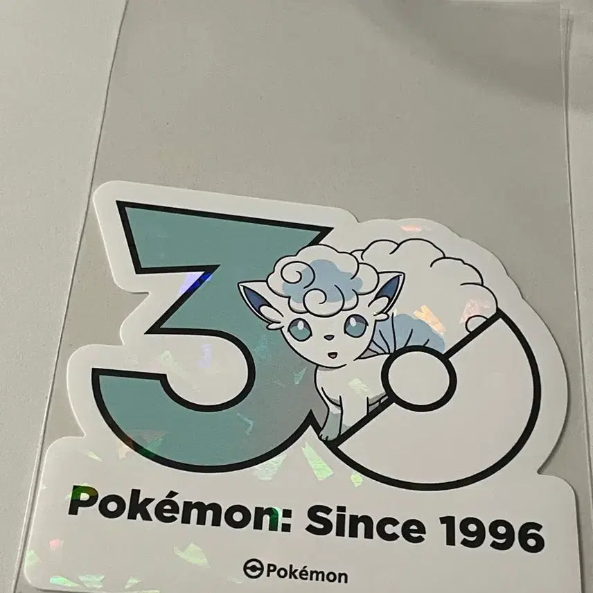 [BUNJANG] Pokemon Alolan Ninetales 30th Anniversary Sticker / 알로라식스테일 30주년 스티커