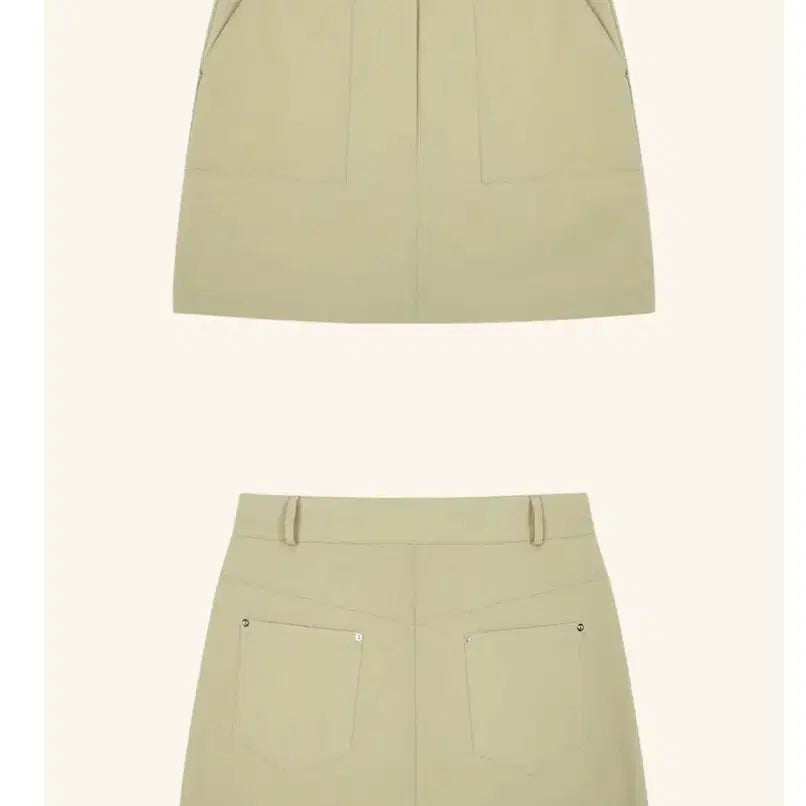 [SOLD OUT] 프리버07 signature cotton mini skirt, beige