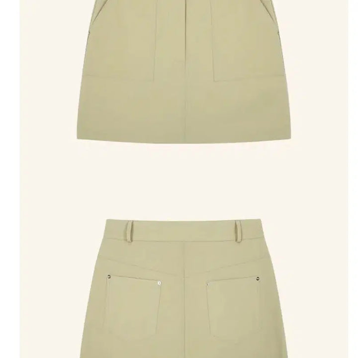[SOLD OUT] 프리버07 signature cotton mini skirt, beige
