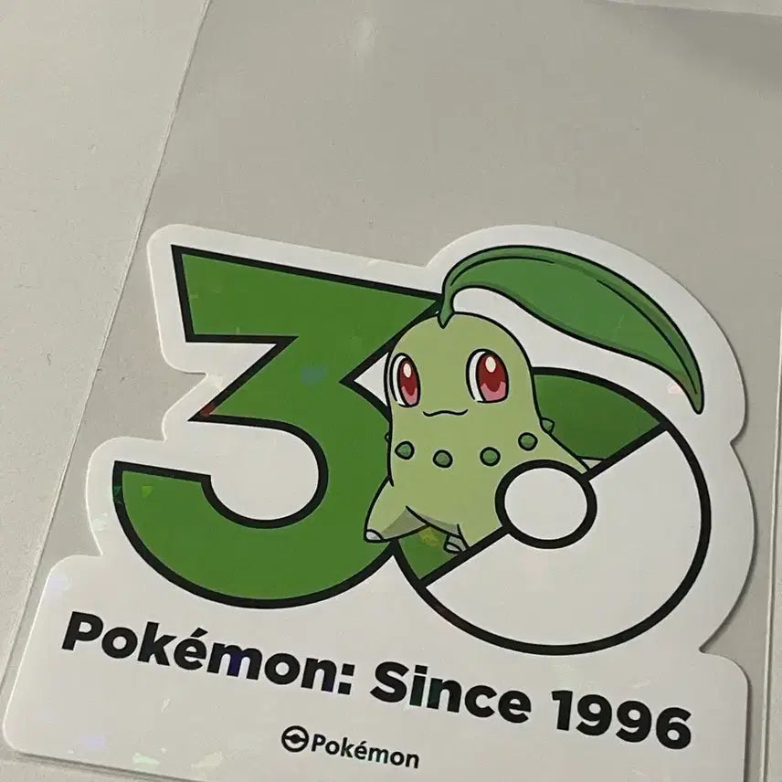 [BUNJANG] Chikorita 30th Anniversary Sticker / 치코리타 30주년 스티커