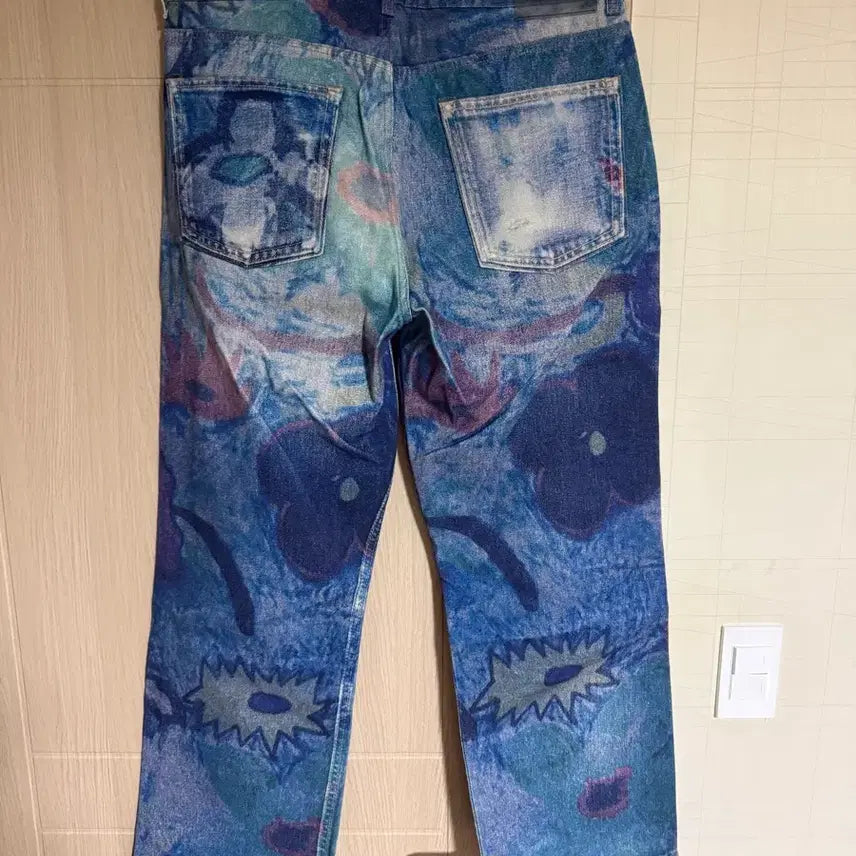 [BUNJANG] Our Legacy Third Cut Digital Chalk Flower Denim Pants Size 33 / [33] 아워레가시 써드컷 디지털 초크 플라워 데님 팬츠