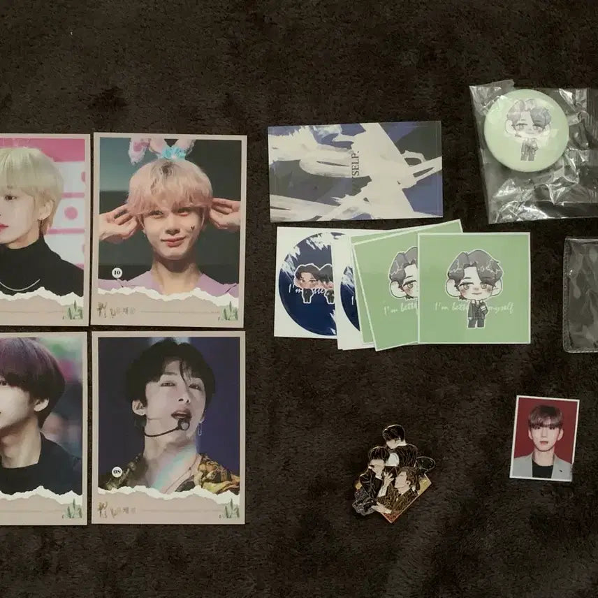 [BUNJANG] Monsta X Minhyuk Kihyun Hyungwon MYSELF Unit Metal Badge / 몬스타엑스 민혁 기현 형원 myself 뱃지 + 형원 비공굿