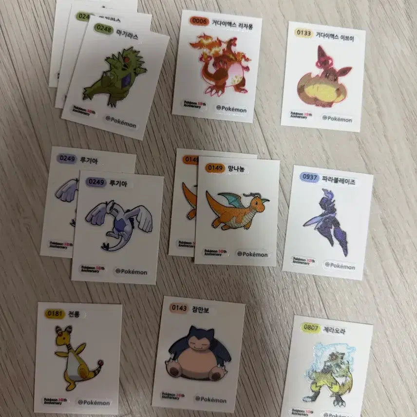 [BUNJANG] Pokemon 30th Anniversary Stickers / 포켓몬 30주년 띠부씰 판매