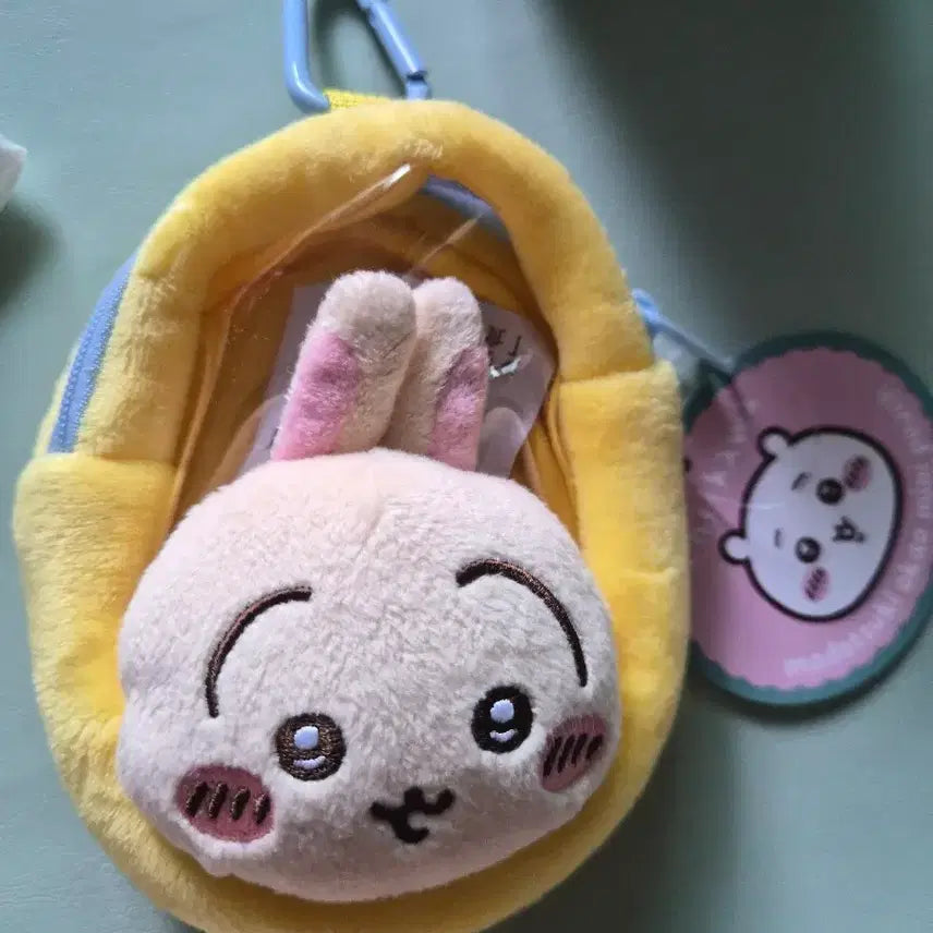 [BUNJANG] Chiikawa Usagi Face Mini Pouch / 치이카와 얼굴 미니파우치 우사기