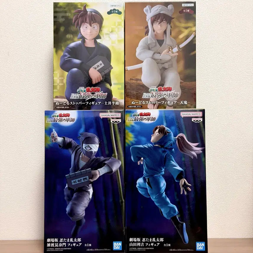[BUNJANG] Nintama Rantarou Doi Hantae Noodle Stopper Figure Set / 닌타마 도이 텐키 누들스토퍼 피규어 잣토 콘나몬 야마다 리키치 피규어