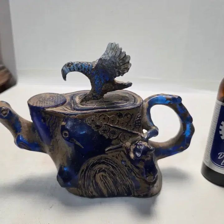 [BUNJANG] Korean Celadon Gourd Teapot 20cm / 청호박 공예 주전자 길이20cm 무게460g 할인중