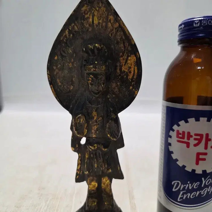 [BUNJANG] Bronze Gilt Seated Buddha Statue 16cm / 청동 금체 뭉짜 입불상 높이16cm 한시할인