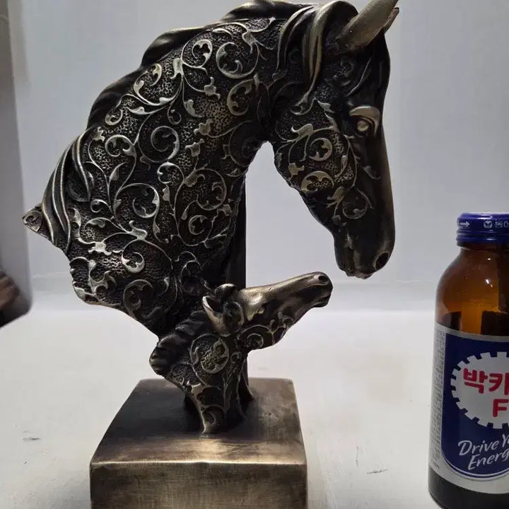 [BUNJANG] Brass Twin Horse Statue 23cm / 황동 쌍마 브론즈 높이23cm 무게1.8kg 할인중