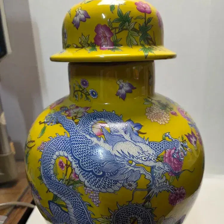 [BUNJANG] Large Celadon Dragon Motif Vase 47cm / 초대형 청대 용무리 황실 대단지 높이47cm 무게4kg 정리처분가