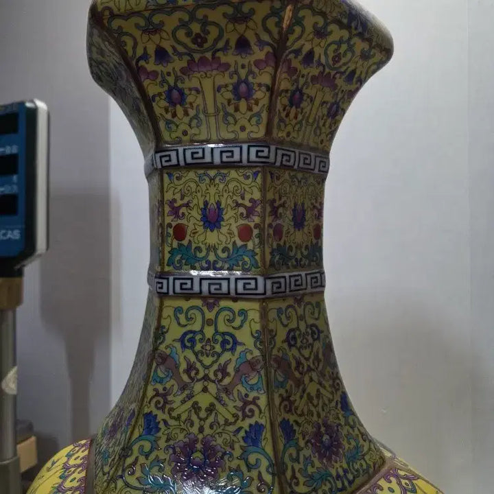[BUNJANG] Extra Large Celadon Vase with Bird and Flower Motif / 초대형 청대 화조문 황실 대화병 높이51cm 무게5.4kg 정리처분가