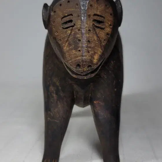[BUNJANG] Korean Folk Art Paulownia Wood Monkey Carving (Handmade) / 나무원숭이조각(희귀민속품)