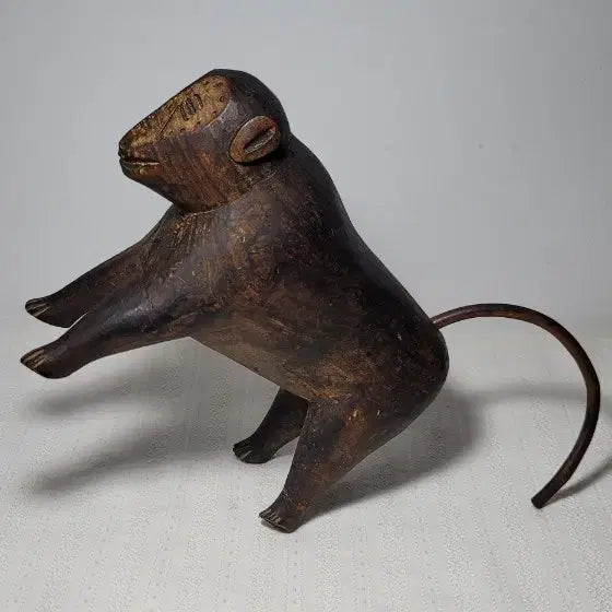 [BUNJANG] Korean Folk Art Paulownia Wood Monkey Carving (Handmade) / 나무원숭이조각(희귀민속품)