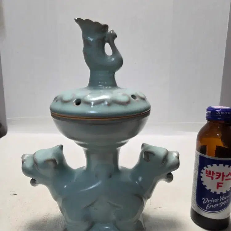 [BUNJANG] Goryeo Dynasty Celadon Incense Burner / 송대 여요청자 쌍비슈 향로 높이23cm 무게832g 할인중 무료배송
