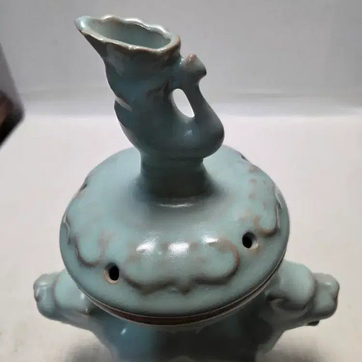 [BUNJANG] Goryeo Dynasty Celadon Incense Burner / 송대 여요청자 쌍비슈 향로 높이23cm 무게832g 할인중 무료배송