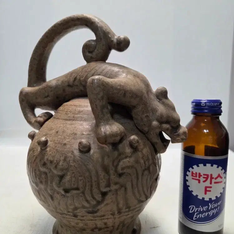 [BUNJANG] Joseon Dynasty Iron-Painted Bichumun Gye-yang Teapot / 송대 철화 비슈문 계양 주전자 높이22cm 무게866g 한시할인