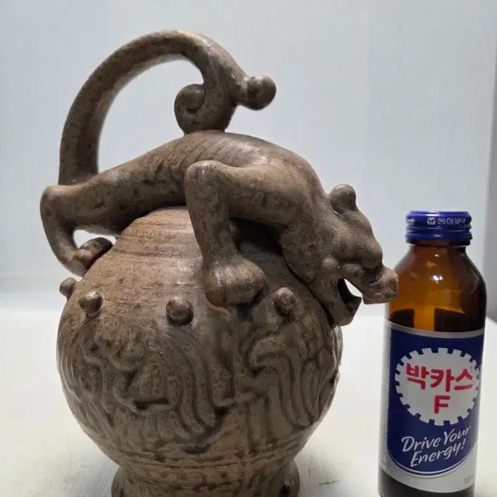 [BUNJANG] Joseon Dynasty Iron-Painted Bichumun Gye-yang Teapot / 송대 철화 비슈문 계양 주전자 높이22cm 무게866g 한시할인