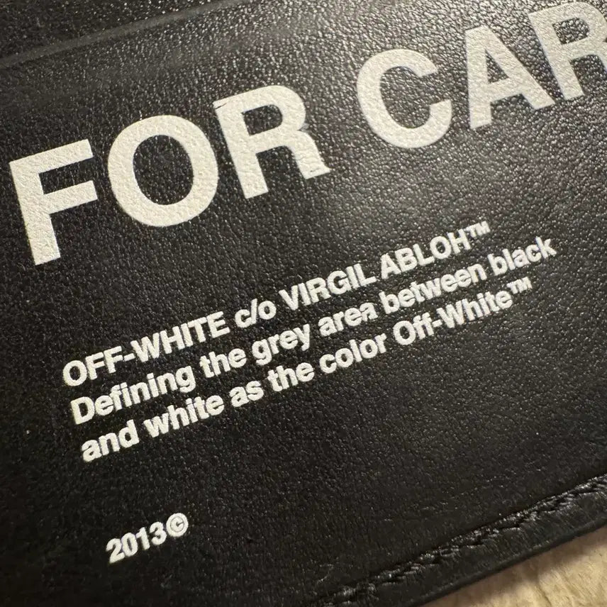 [BUNJANG] Off-White Card Holder Black / 오프화이트 카드홀더 카드지갖