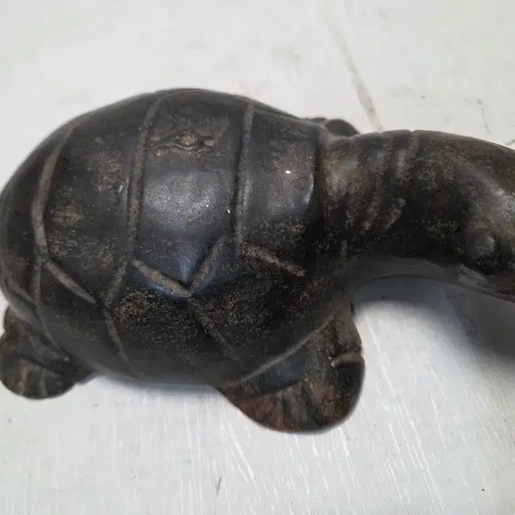 [BUNJANG] Black Skin Jade Longevity Turtle Figurine (23cm) / 흑피옥 장수거북 길이23cm무게2.3kg 대폭할인