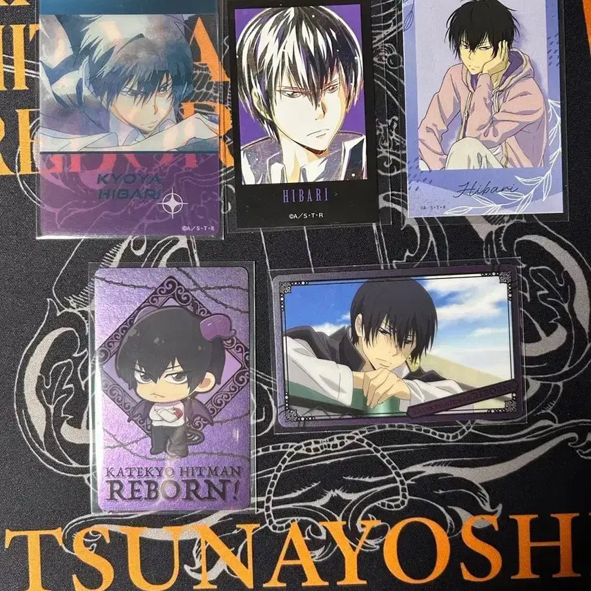 [BUNJANG] Katekyo Hitman Reborn! Hibari Kyoya Paper Merchandise Bundle / 가히리 히바리 파샤 스냅마이드 클리어 메탈 스티커 일괄