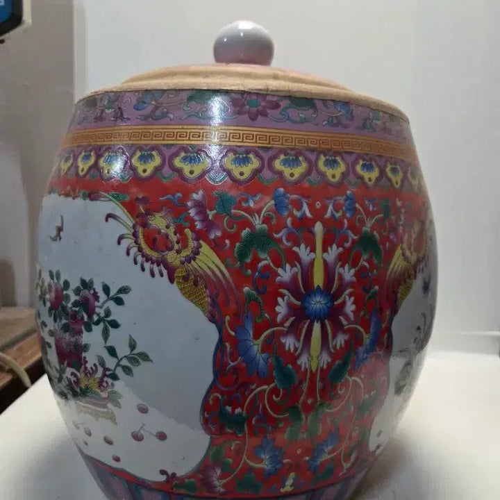[BUNJANG] Large Ceramic Jar for Pu-erh Tea (35cm Height, 5.5kg) / 보이차 산차 내장 대형 도자기 단지 높이35cm무게5.5kg 대폭할인