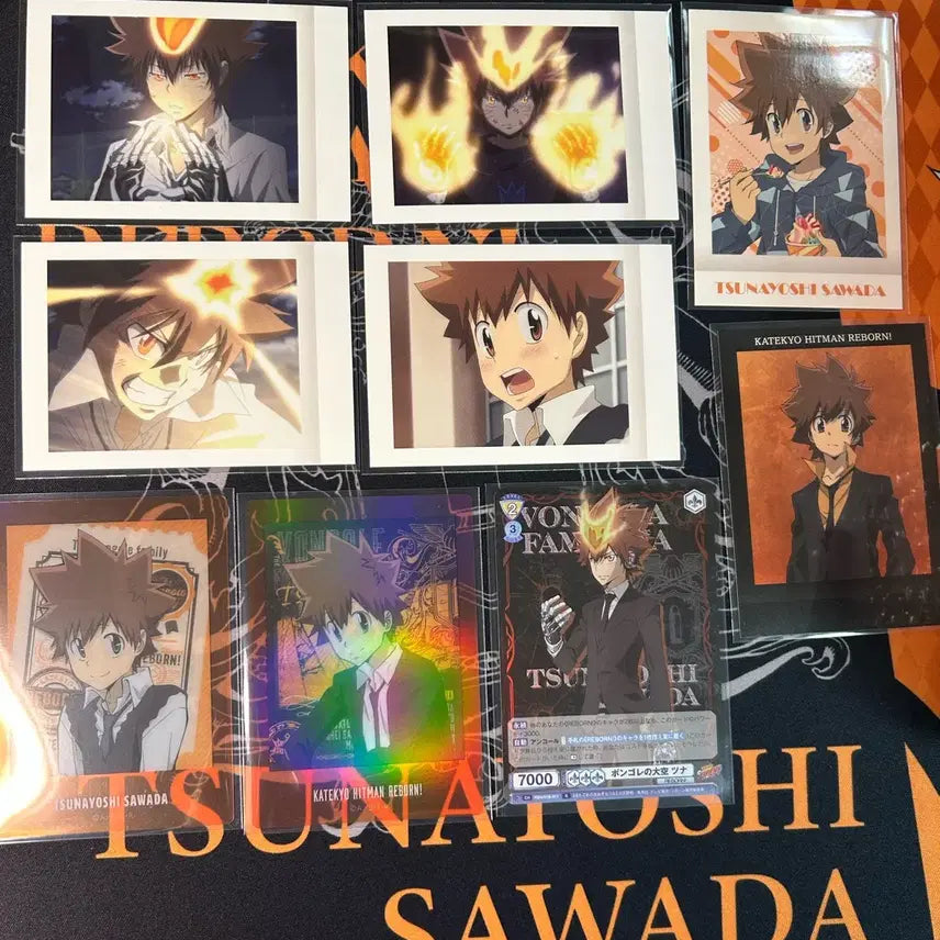 [BUNJANG] Katekyo Hitman Reborn! Tsuna Paper Merchandise Bundle Set / 가히리 츠나 파샤 스냅마이드 클리어 메탈 바이스 일괄
