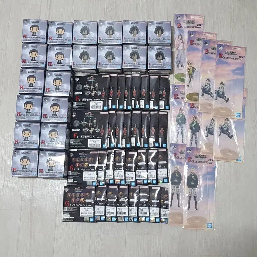 [BUNJANG] Attack on Titan: Each Resolution Lottery Prize Goods / 진격의거인 각각의결의 쿠지 각종 하위상 저렴하게 판매합니다