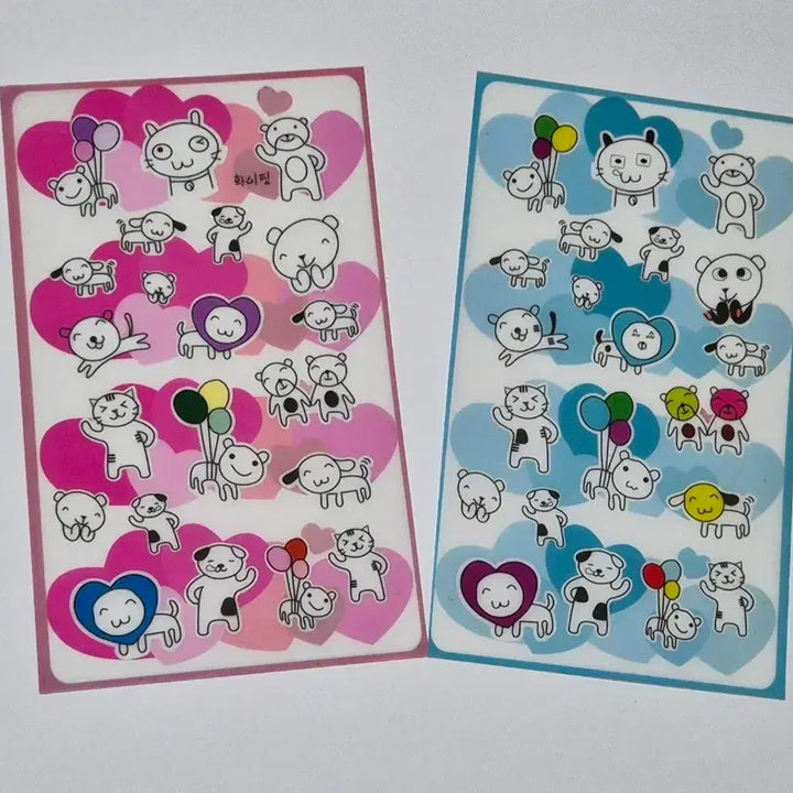 [BUNJANG] Vintage Animal Stickers (2 Sheets) / 2장)고전 동물 다꾸 스티커
