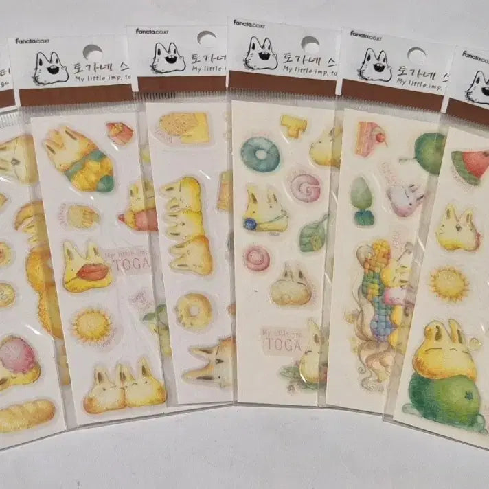 [BUNJANG] Togane Rabbit Sticker Set (6 Stickers) / 6장셋트)토가네 토끼 스티커