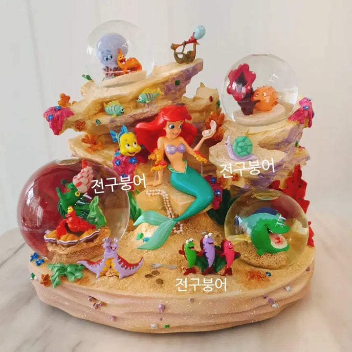 [BUNJANG] 2008 Disney The Little Mermaid Rare Snow Globe / 2008 희귀 레어 디즈니 인어공주 스노우글로브